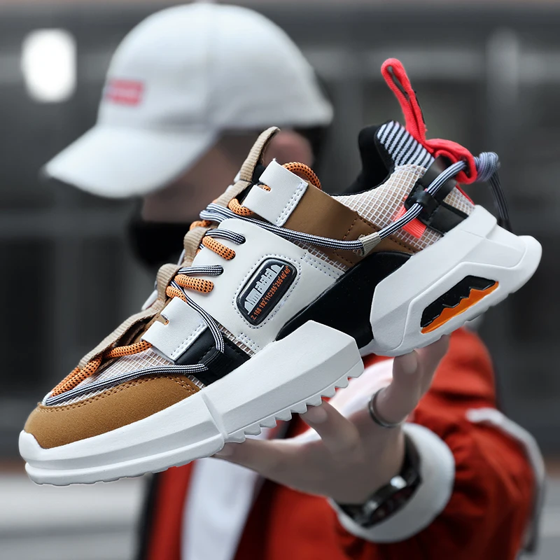 Мужские классические кроссовки обувь дышащая для досуга нескользящая