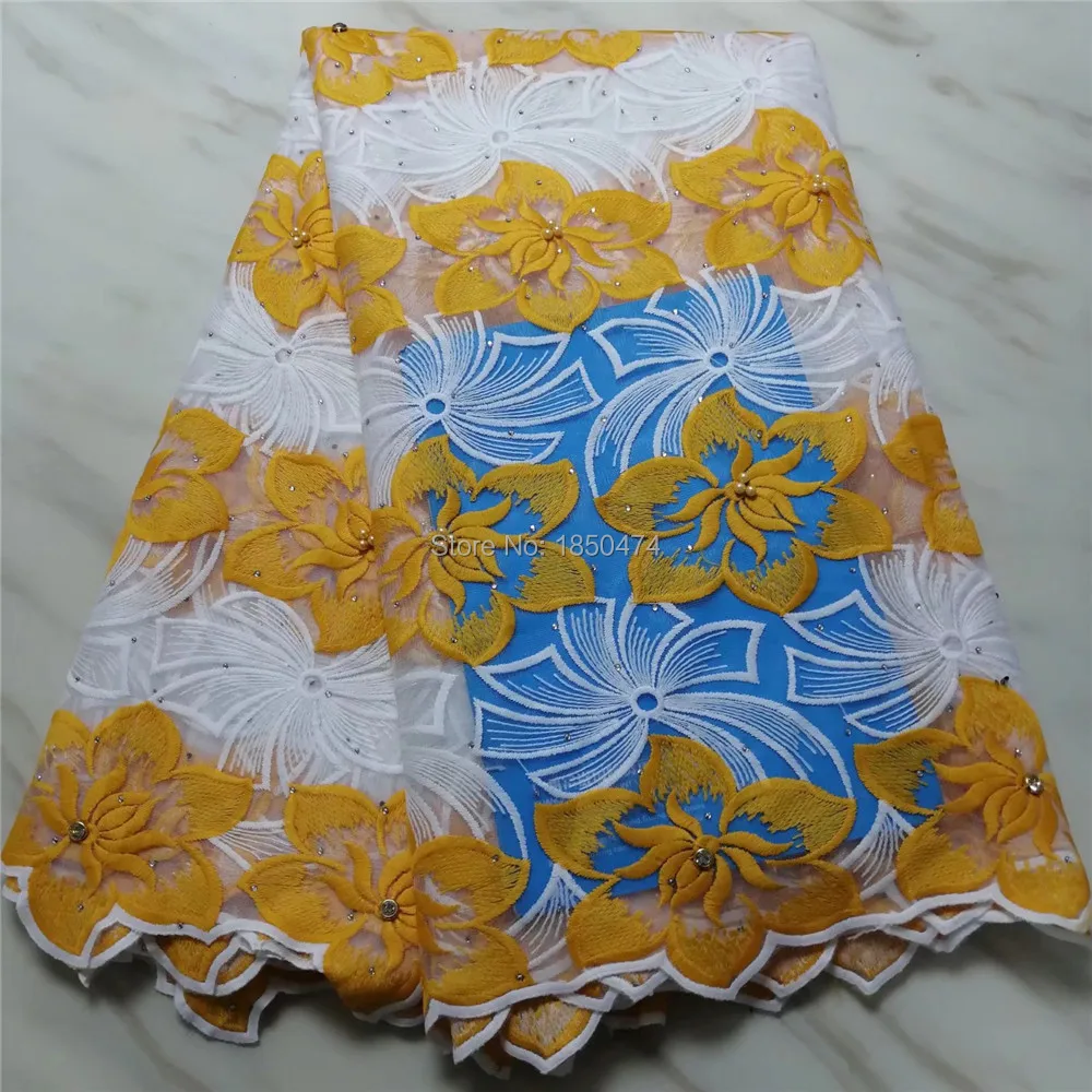 

Cheap African Lace Fabrics Latest Nigerian Wedding Lace Fabrics Embroidered Dubai Tulle French Laces Materials With Stones/Beads