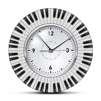 do re mi piano keyboard wall clock music themed silent wall clock music studio wall art decor musician pianist teacher gift idea