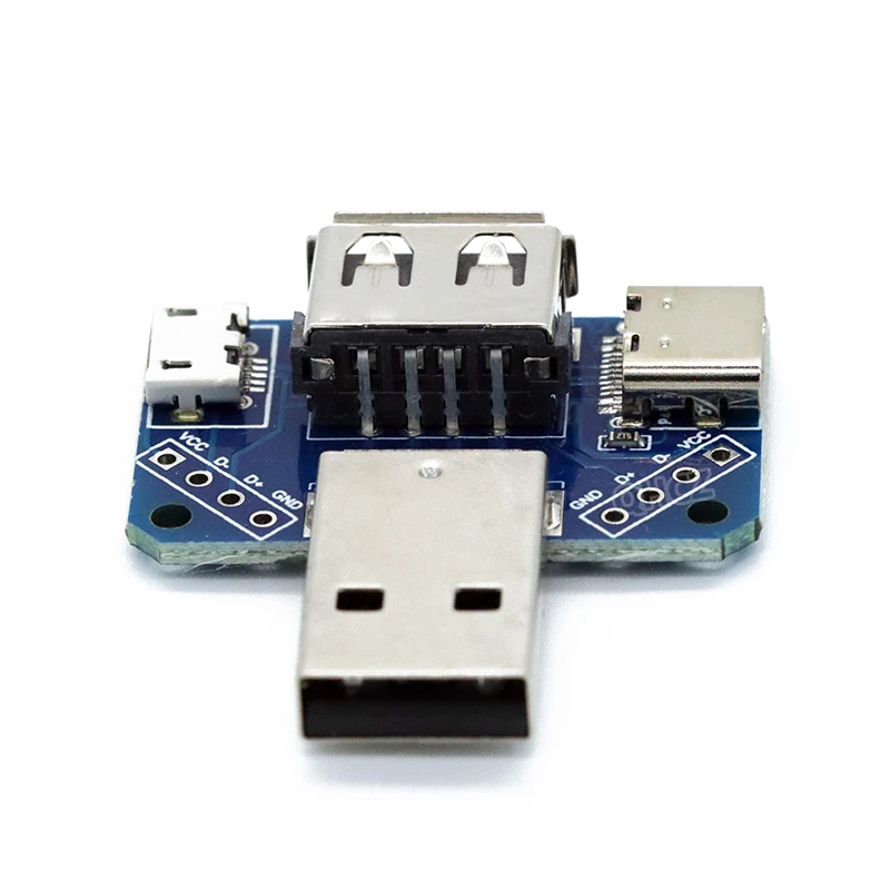 Переходник с USB на Type-c Micro Female 2 54-4P