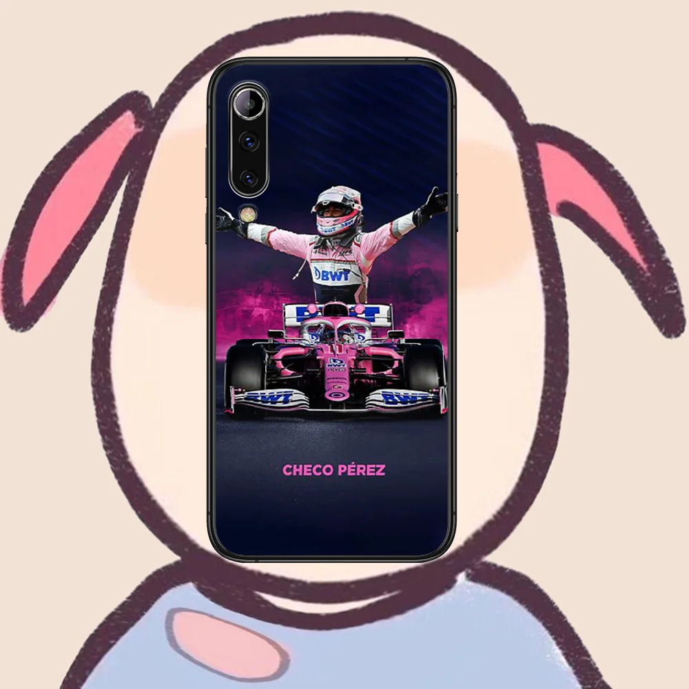 

checo perez Phone case For Xiaomi Mi note 10 A3 9 MAX 3 A2 8 9 Lite Pro ultra black Coque 3D Back Soft Waterproof Pretty Prime