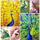 Круглая алмазная живопись 5D с животными, алмазная живопись, алмазная вышивка сделай сам, набор для декоративных украшений