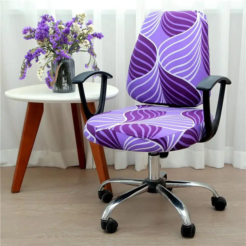 30 21Colors Modern Computer Chair Cover 100% Polyester Elastic Fabric Office Split Easy Washable Removeable |
