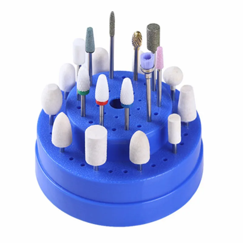 Фрезы для маникюра с 60 отверстиями пустой контейнер хранения подставка