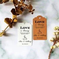 jd73 100 pcs 35x62mm white label products custom bottle label wedding love is breuing box gift key candy wedding flowers