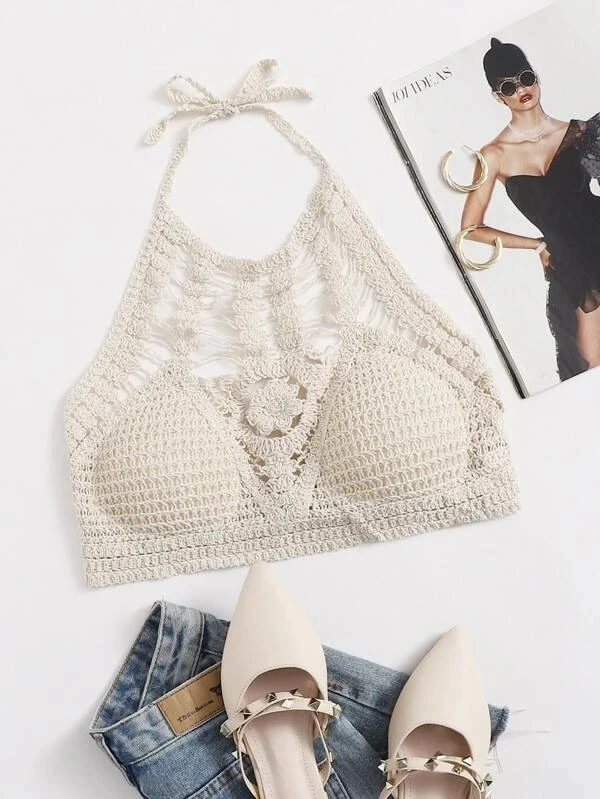 

Hollow Out Sexy Crop Top Spring Autumn Summer Debardeur Clothes For Women'S Tube Corset Tank Tops Vetement Femme Nice Blouses