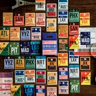 Набор наклеек для путешествий по миру, 40 мм, 46 шт.