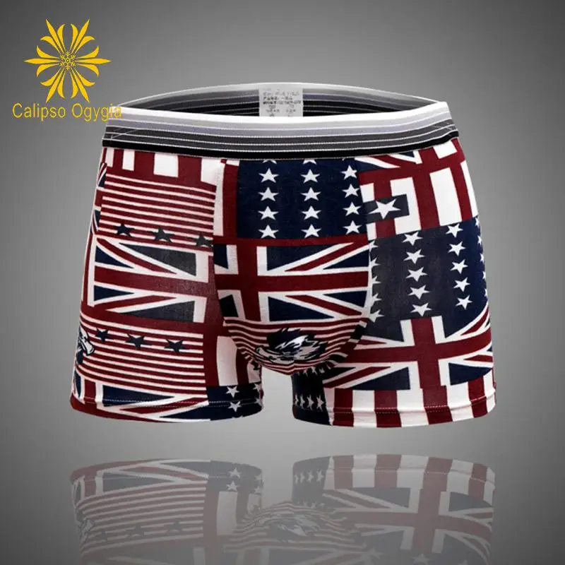 5 шт./партия новые сексуальные мужские боксеры нижнее белье модное мягкое