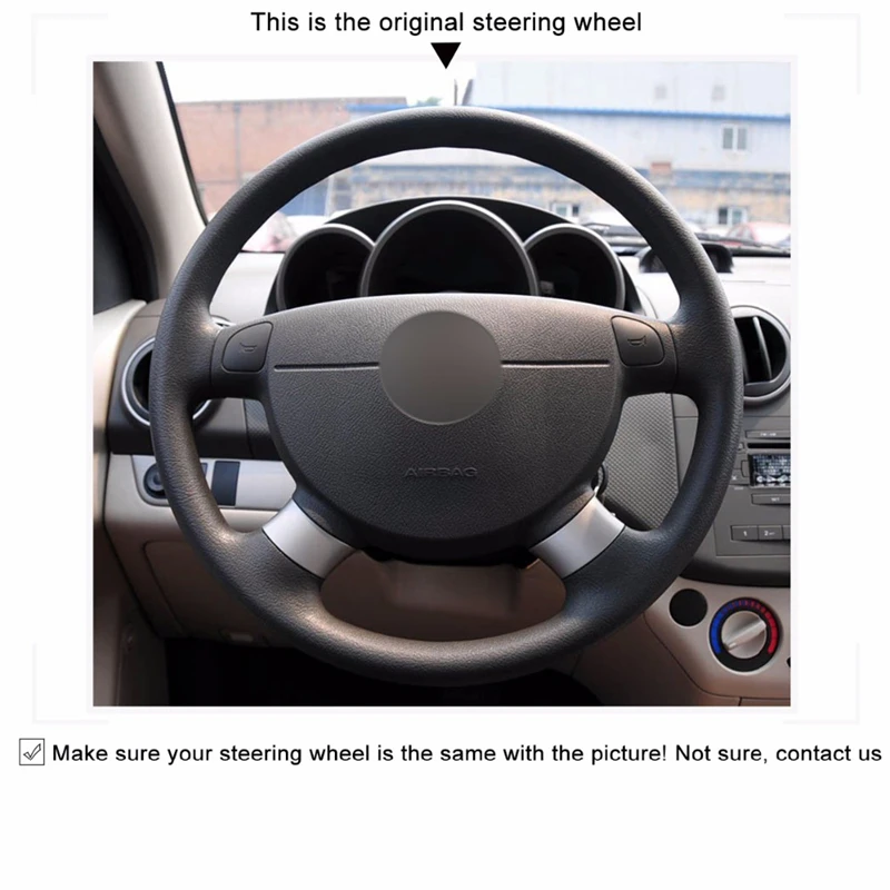 Чехол на руль из искусственной кожи для Chevrolet Lova 2006 2010 Aveo Buick Excelle Daewoo Gentra 2013