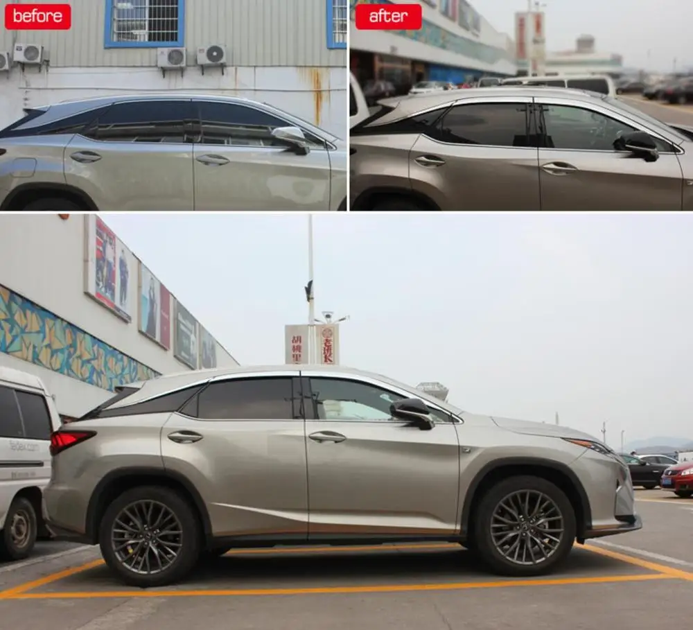 Козырёк для окна LEXUS RX450h 300 2016 2017 2018 2019|Хромирование| |