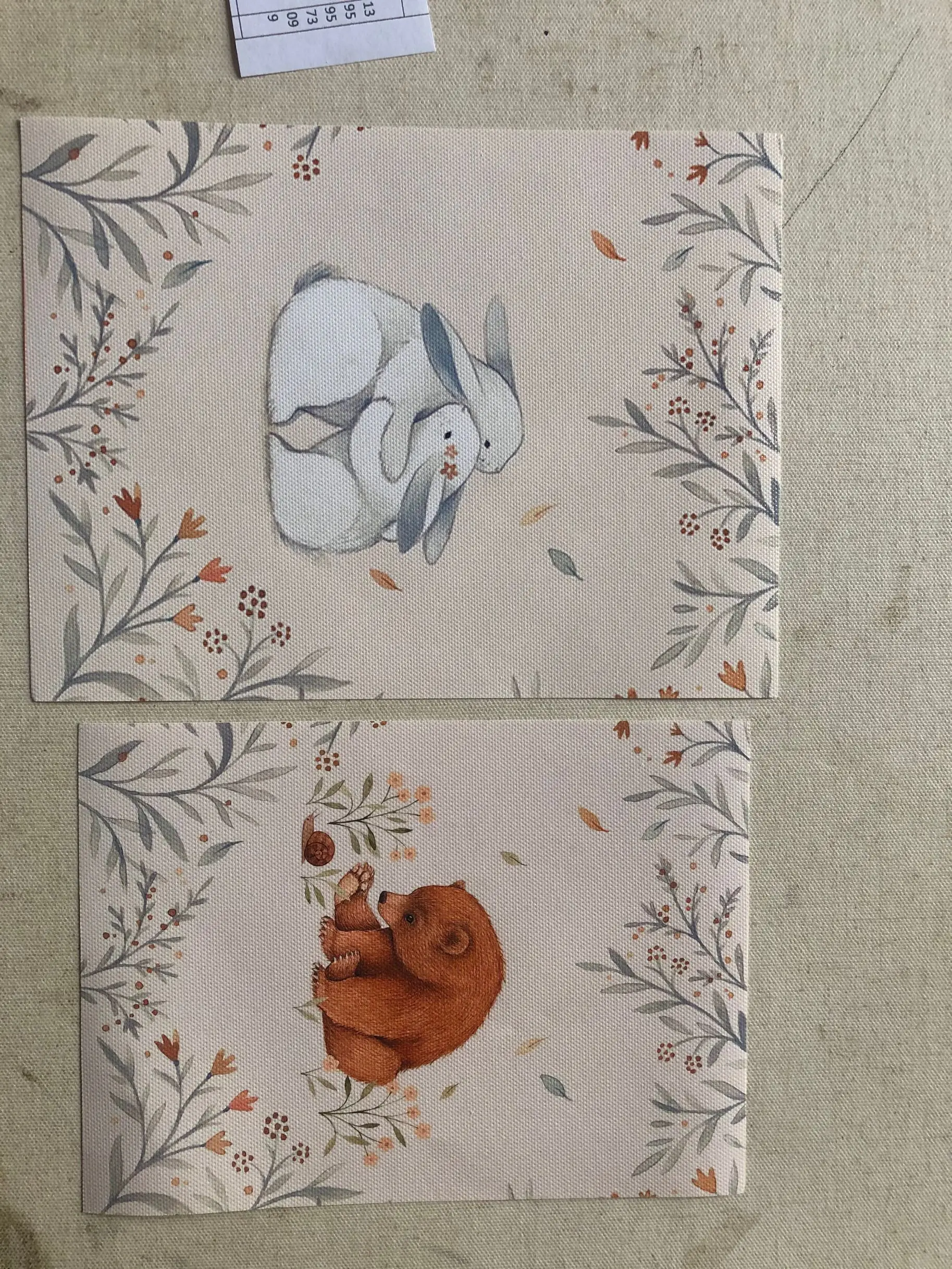 Маленькие животные с леса домашний декор холст картина искусство украшение