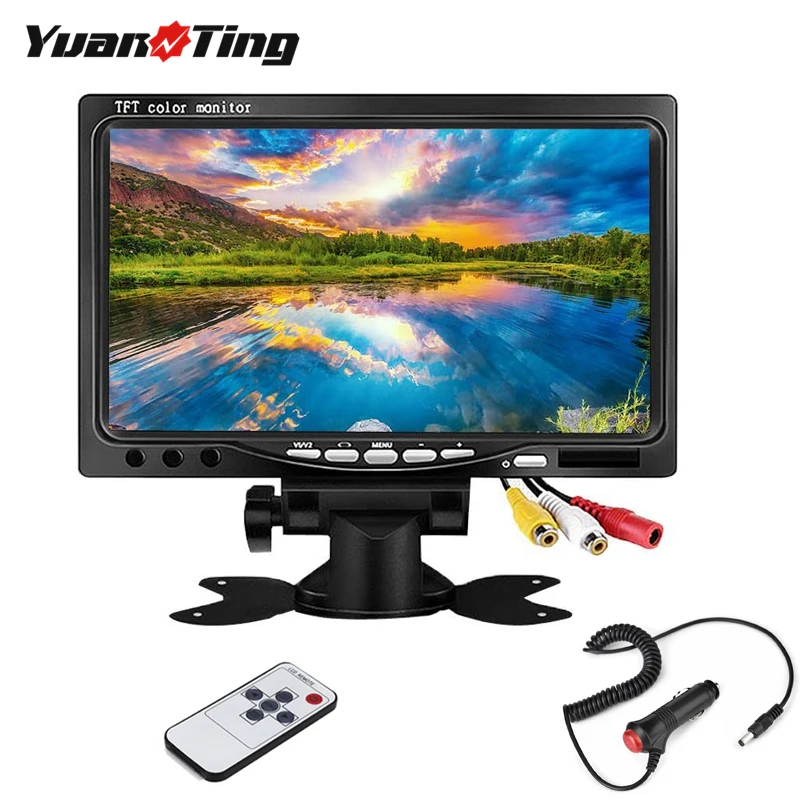 YuanTing 7 дюймов HD 800 × 480 TFT LCD цветной монитор Автомобильный экран для заднего вида