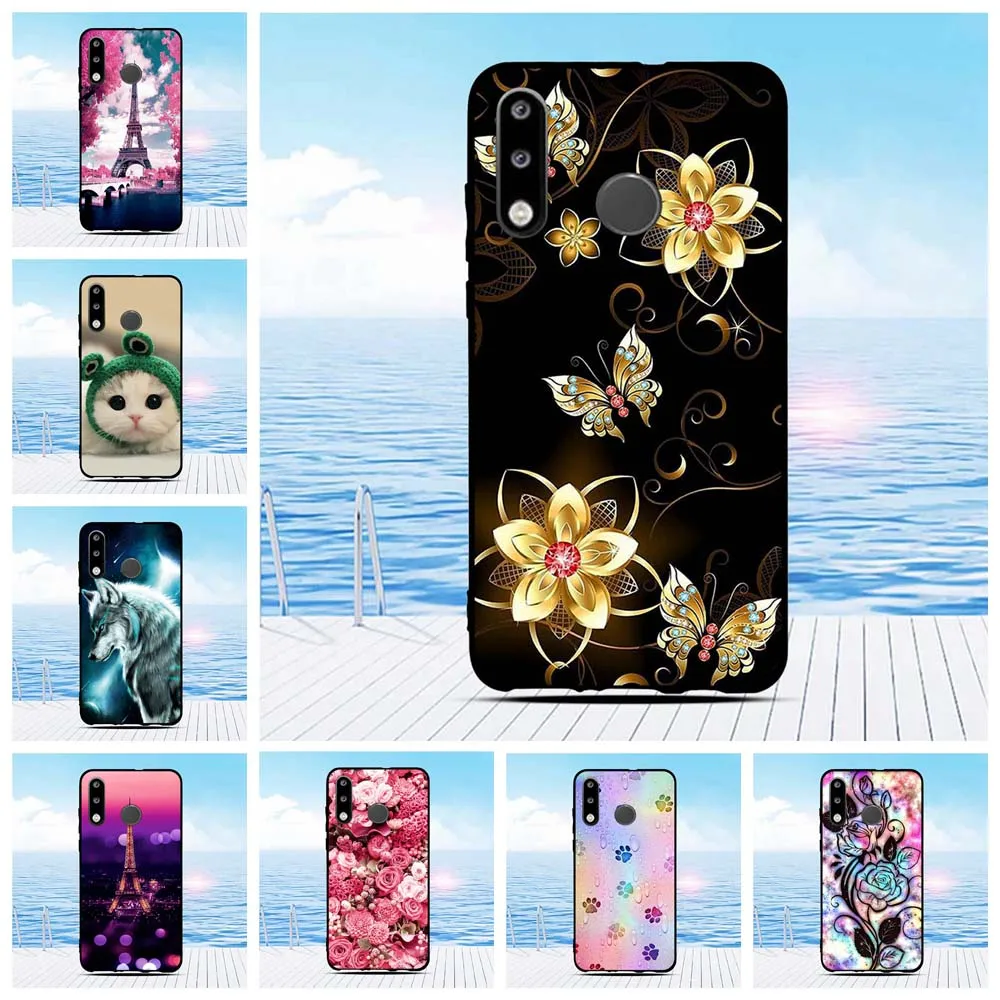 Чехол-Бампер для Huawei P30 lite силиконовый чехол телефона TPU 3D рельефный мультяшный |