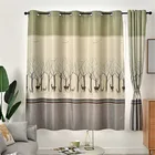 Короткие шторы блэкаут с рисунком оленя Sika для гостиной, спальни, кухни, украшения для окон дома украшение для штор JL2805