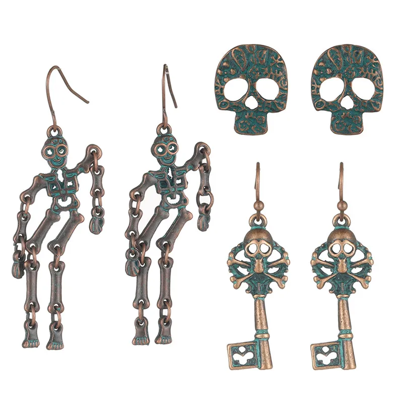 Set-30 Старинные Этнические 30 Большой Круглый Круг Бронзовые Серьги Набор Для Женщин Богемный Цветок Shell Деревянная Кисточка Геометрические Серьги Капли Воды Индийские Ювелирные Изделия 3 шт. / Компл. Подарки - Окраска металла: Set-30