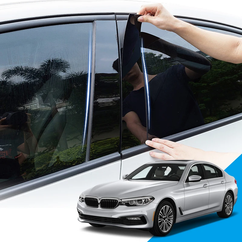 Автомобильный Стайлинг ПВХ автомобильный оконный столб отделка стикер Средний BC