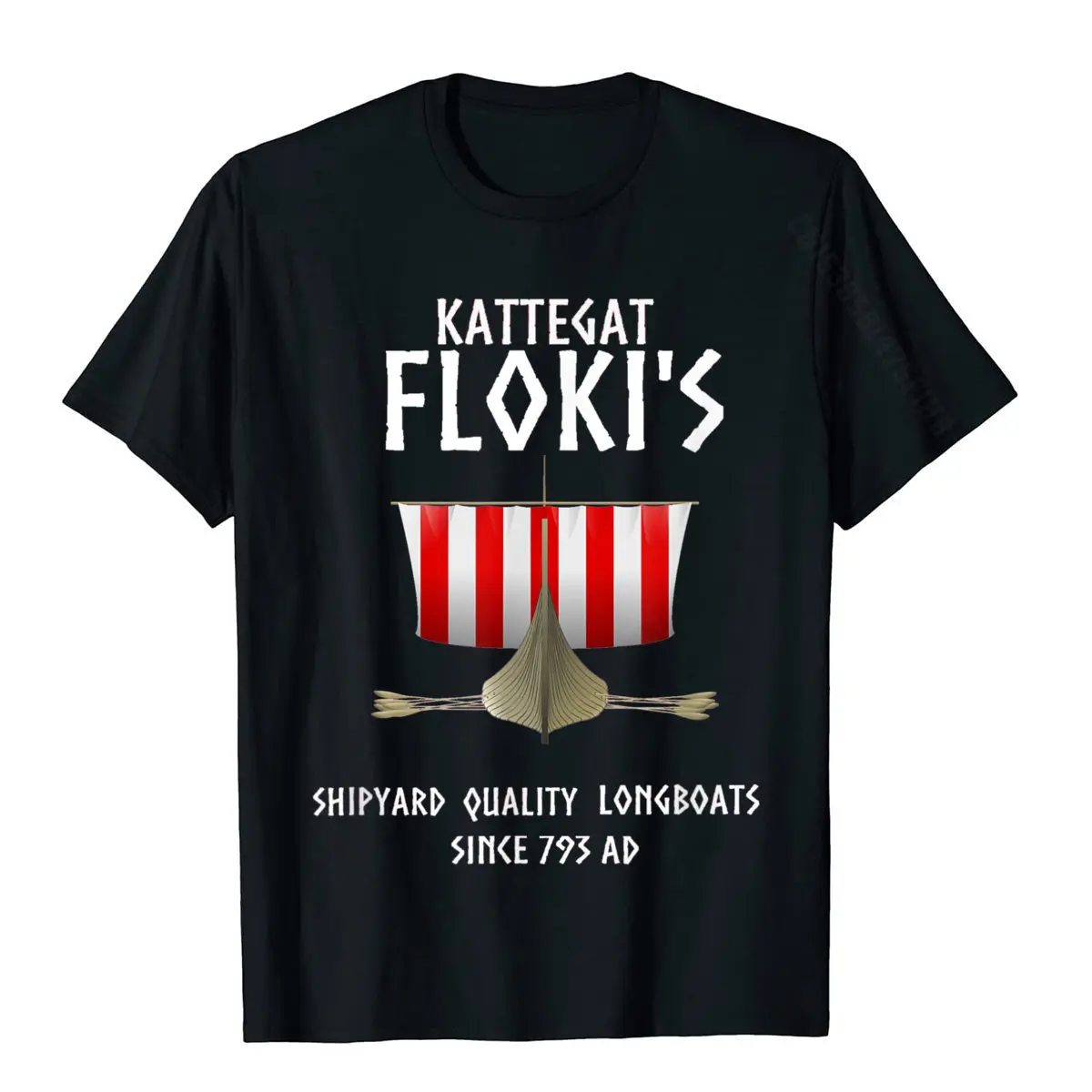 Viking Kattegat Floki T-Shirt For Viking Warriors Lover Men Company Customized T Shirt Cotton Top T-Shirts Comfortable