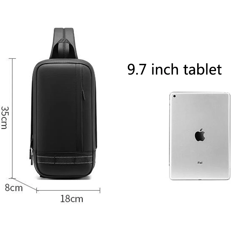 

2020 fashion new men's chest bag large capacity messenger bag waterproof multifunctional street trend shoulder bag high quality