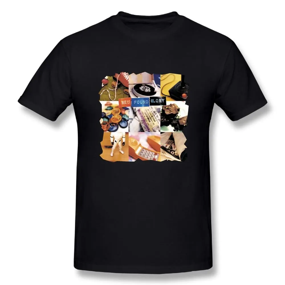 

Men New Found Glory T Shirt Black Fashion Men T Shirt Free Shipping Top Tee T-Shirt Men High Quality Tees Plus Size