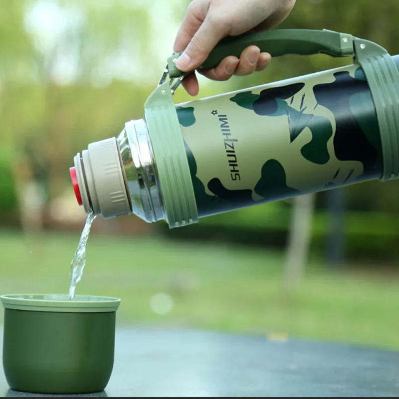 1.2L дорожный термос бутылка для воды Кофе Нержавеющая сталь чашка горячей и