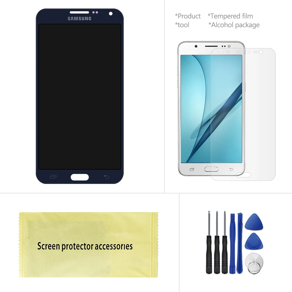 E700 экран может настроить ЖК дисплей для Samsung Galaxy E7 E7000 E7009 E700F E700H E700M сенсорный
