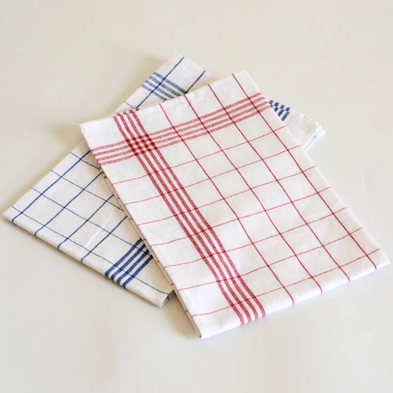 Красная клетка 40*60 см скандинавский хлопковый Настольный коврик столовые