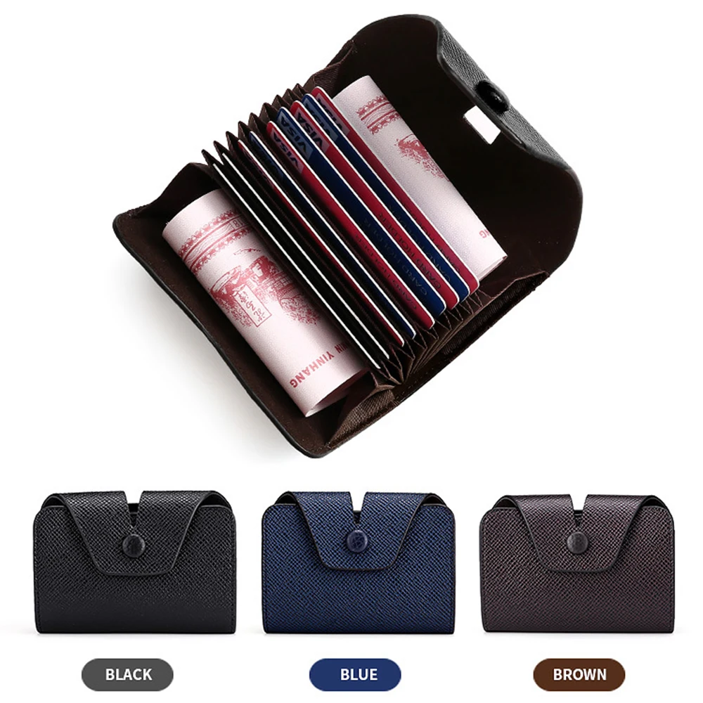 

Pu Leather Credit Card Holder Men Short Wallet Ultra-Thin Coin Purse Solid Money Change Organizer Key Pouch Women Protable Bag