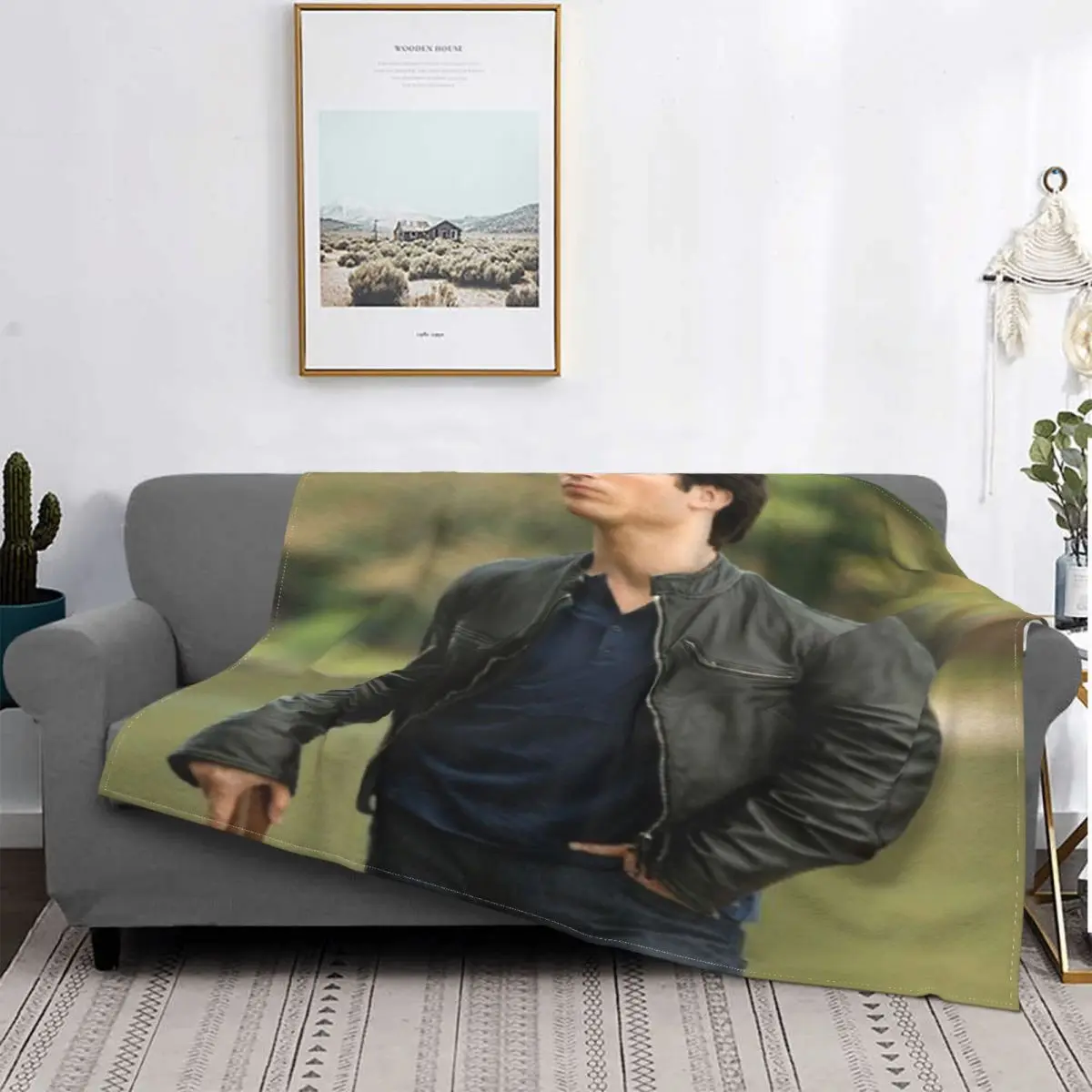 

Плед для кровати, мягкий, для дивана, кровати, королевы, Деймон Сальваторе 480