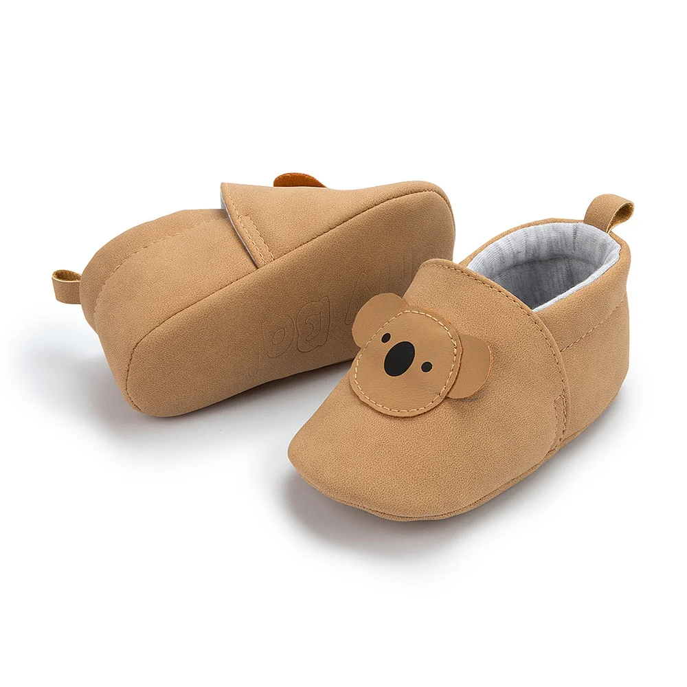 KIDSUN детская обувь для маленьких девочек Обувь улицы Милый медведь звезда кожаная