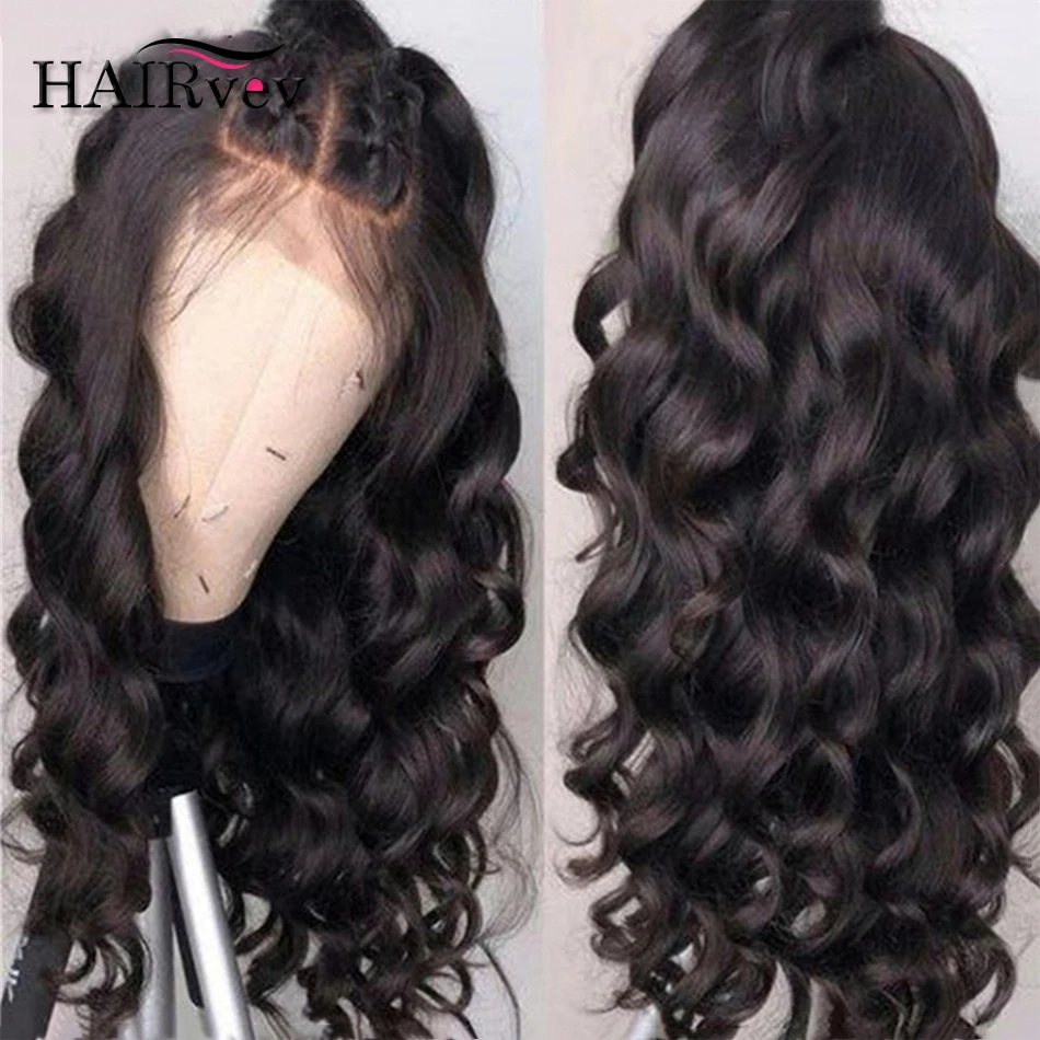 

30 Inch Natural Brazilian Remy Human Hair Loose Wave 13x4 Lace Front Human Hair Wigs Pre Plucked Baby Hair HD Lace Frontal Wigs