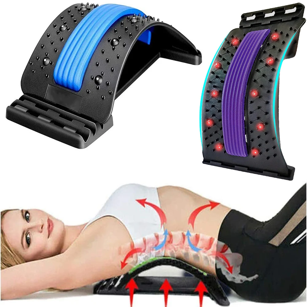 

Back Massager Lumbar Spine Magnetic Therapy Cervical Spine Support Equipment Spinal Pain Relieve Massager Back Stretcher