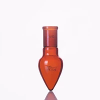 brown pear shaped flaskcapacity 50mljoint 2440brown heart shaped flasksbrown coarse heart shaped grinding bottles