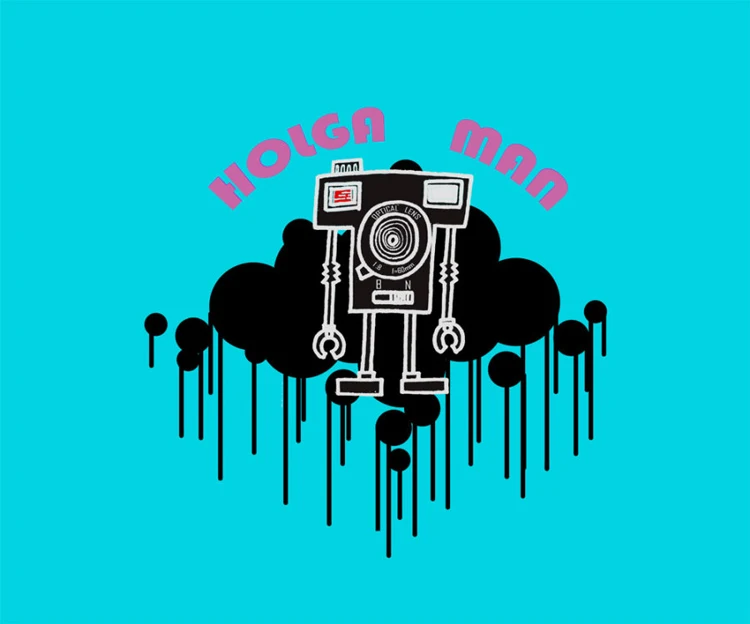 HOLGA 120N желтая 120 среднего формата камера Ломография Lomo Kodak Fujifilm | Электроника