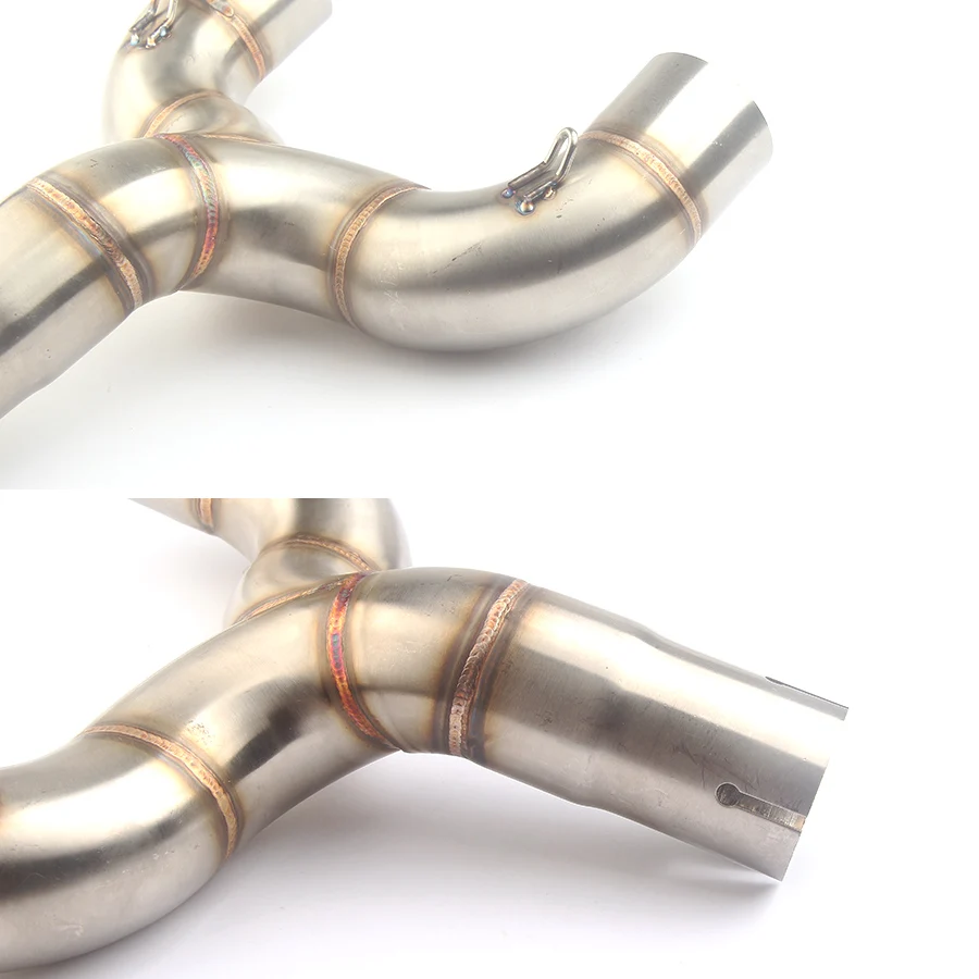 Глушитель выхлопной трубы мотоцикла без шнуровки Соединительная труба средней