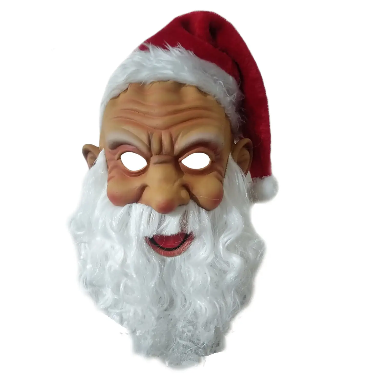 

[Funny] Cosplay Realistic Santa Claus mask Latex Full Face Helmet Costume Party christmas props