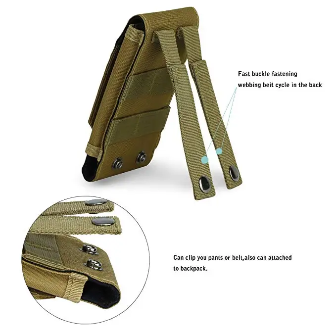 Тактический чехол для телефона Molle 1000D нейлоновый Пояс поясной Молл пакет кемпинг, охота, поход EDC служебная принадлежность сумка