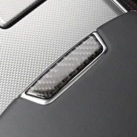 car styling carbon fiber center control armrest box button cover trim for audi a6 c8 2019 2020 auto interior accessories