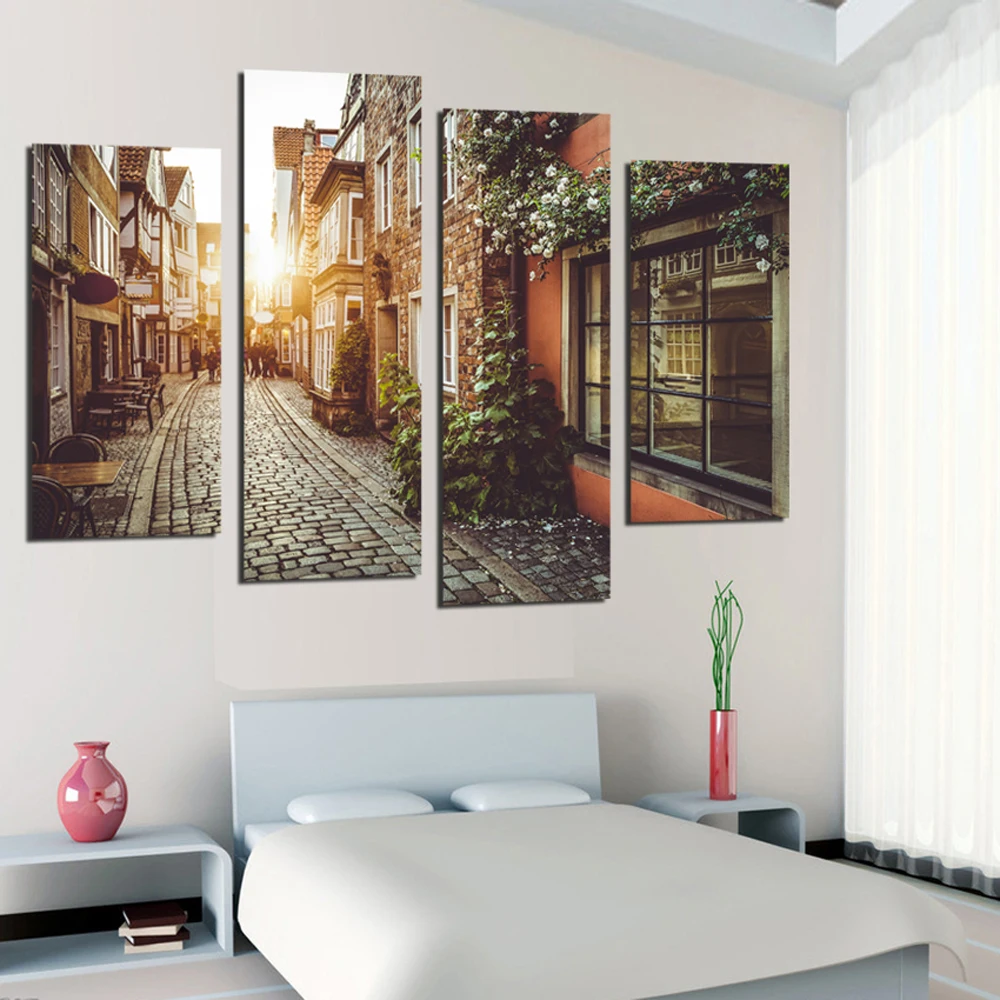 5D DIY Diamond embroidery Cross stitch romantic town Full Square/Round mosaic landscape painting decoration | Дом и сад