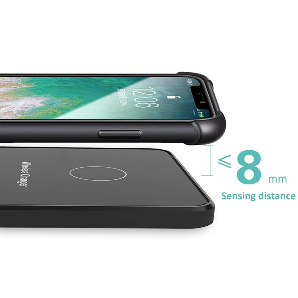 electop 15w qi wireless charger for iphone 11 pro xs max x xr 8 induction fast wireless charging pad for samsung s20 xiaomi mi 9 free global shipping