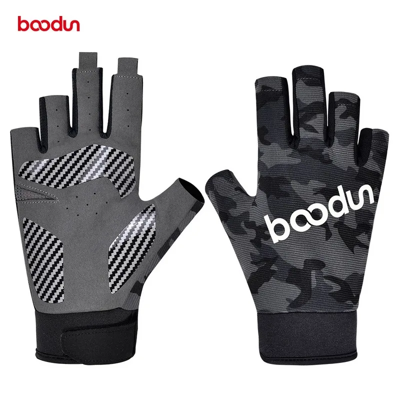 BOODUN 1 пара мужские и женские перчатки для рыбалки дышащие Нескользящие на