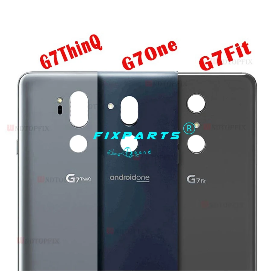 Стекло Батарея крышка для LG G7 ThinQ G7+ G710 G710EM сзади Корпус задний Чехол с клей Запасная часть для LG G7 подходит G7 один