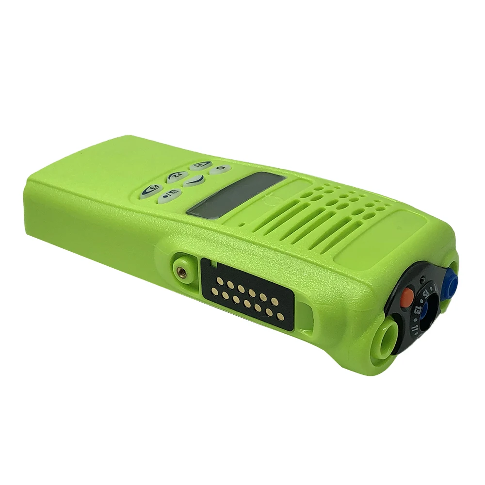VBLL Walkie-talkie Replacement Repair Front Case Kit with Speaker for HT1250 GP380 Two Way Radio -Green
