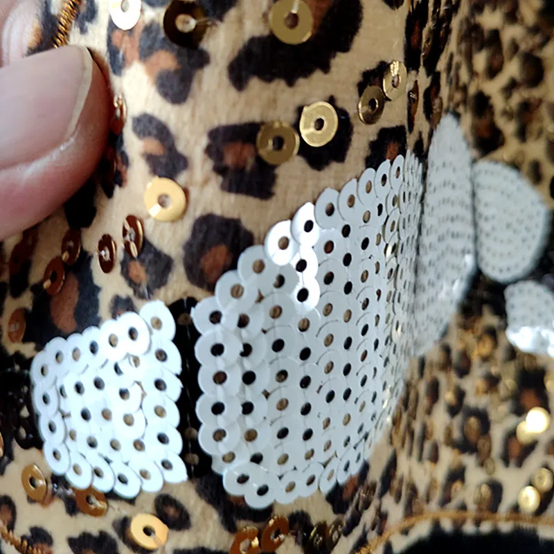 Одежда женская рубашка Топ Сделай Сам большая нашивка леопардовый узор губы