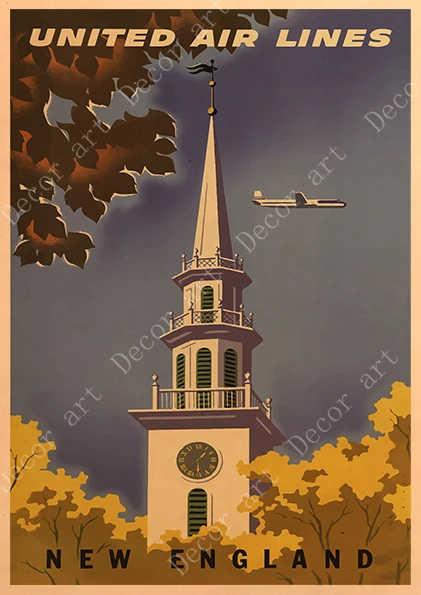 Путешествие в Шотландия Англия холст живопись винтажные настенные картины крафт