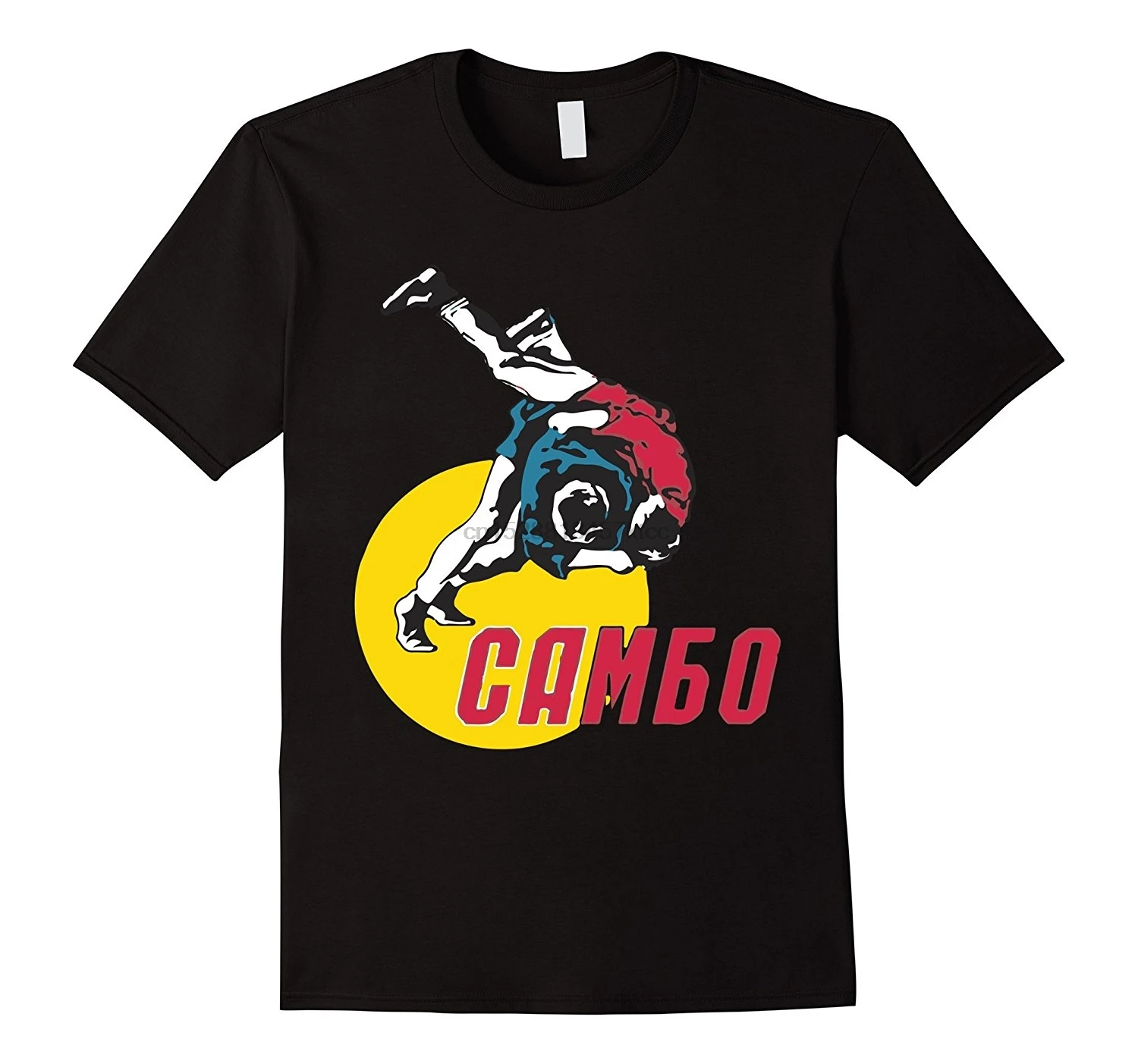 Лидер продаж 2019 модная русская футболка Sambo из 100% хлопка