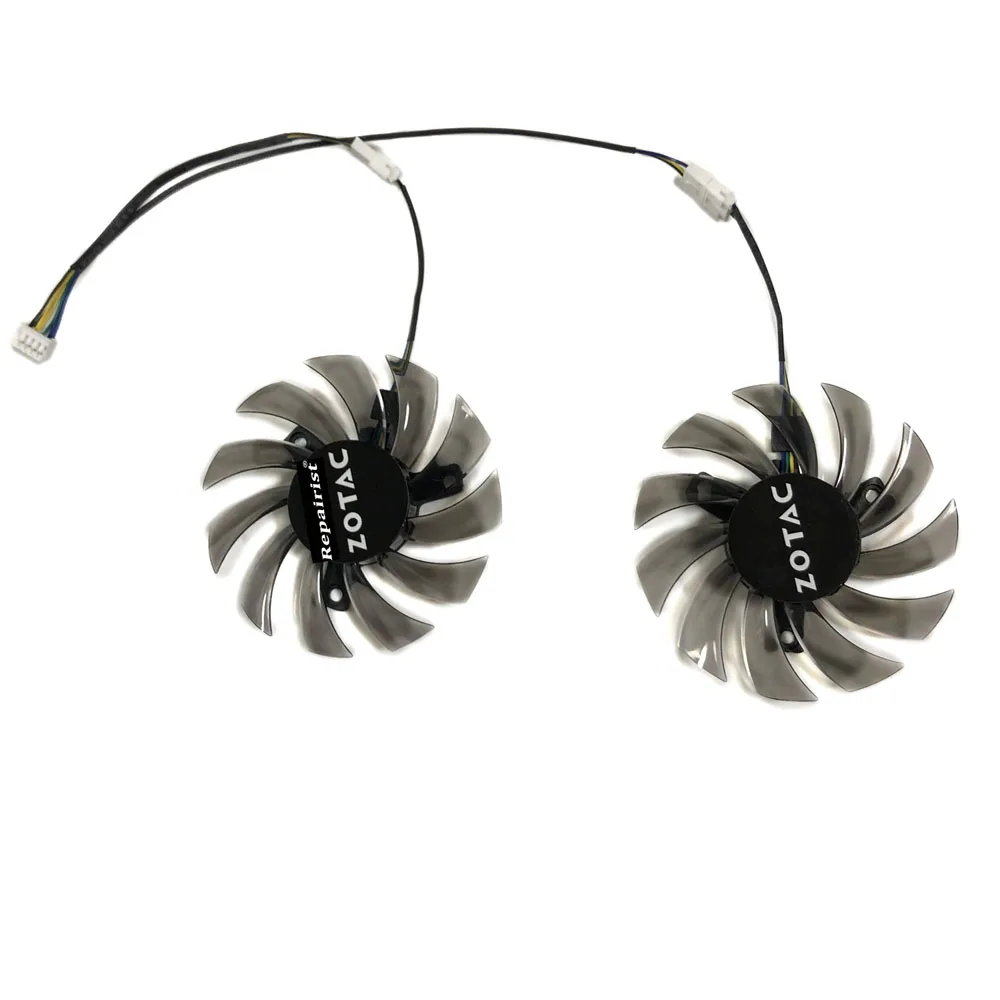 2 шт./компл. 4pin 75 мм GA81S2U охлаждающий вентилятор GPU для Powercolor RX 560D R7 260X HD7750 HD7770