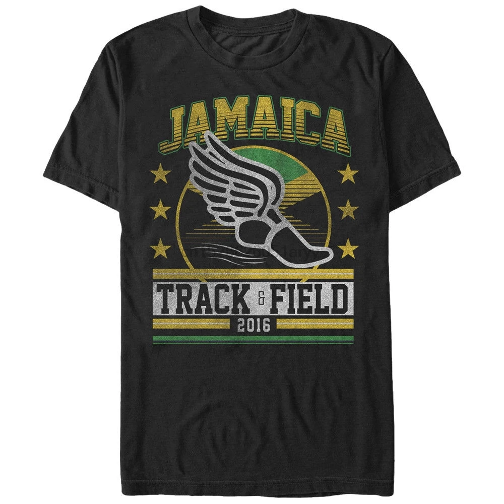 

2019 Fashion 100% cotton T shirt Jamaica Track and Field 2016 Mens Graphic T Shirt Tee shirt