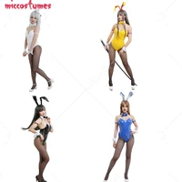 bunny girl one piece leather zentai bodysuit jumpsuit cosplay costume outfits with bunny ear hair band and collar