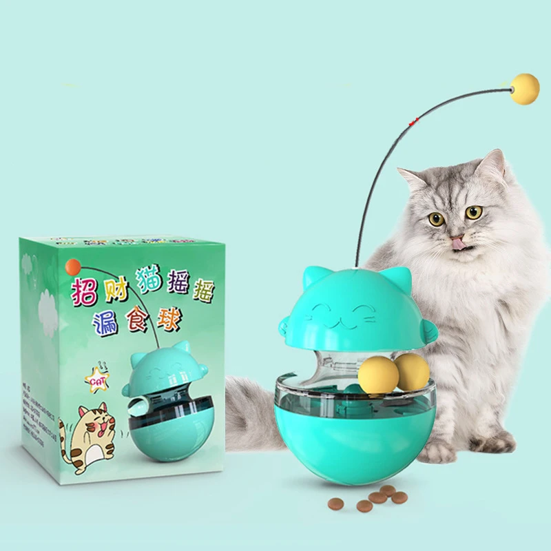 

Дропшиппинг 2020 самые продаваемые продукты неваляшка утечка еды интерактивные игрушки для кошек умная кормушка мяч игры кошки палочка Нева...