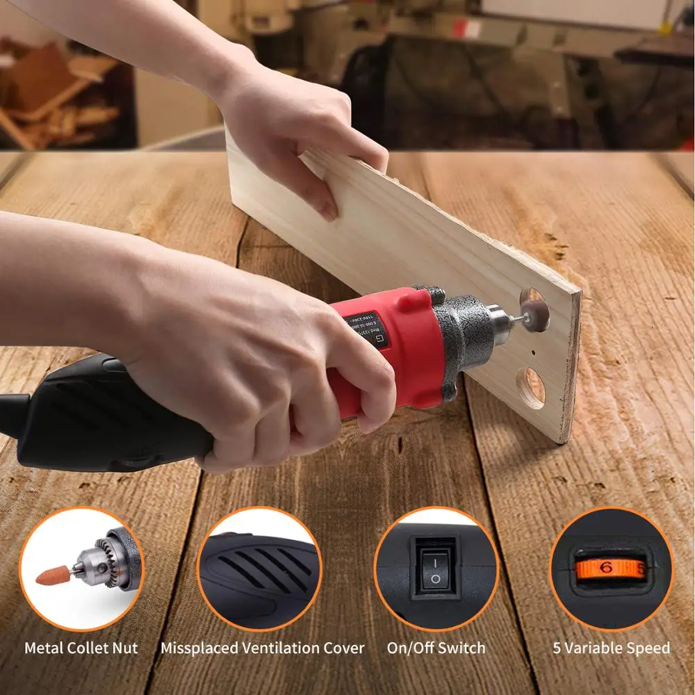 GOXAWEE электрический шлифовальный станок 220 В электрическая дрель стиль Dremel